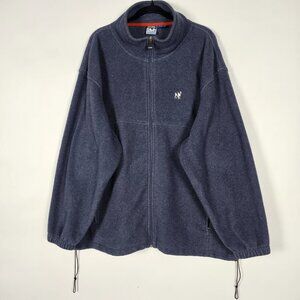 Polar Dogs High Tech Gear Fleece Mens 2XL Long Sleeve Full Zip Blue Jacket